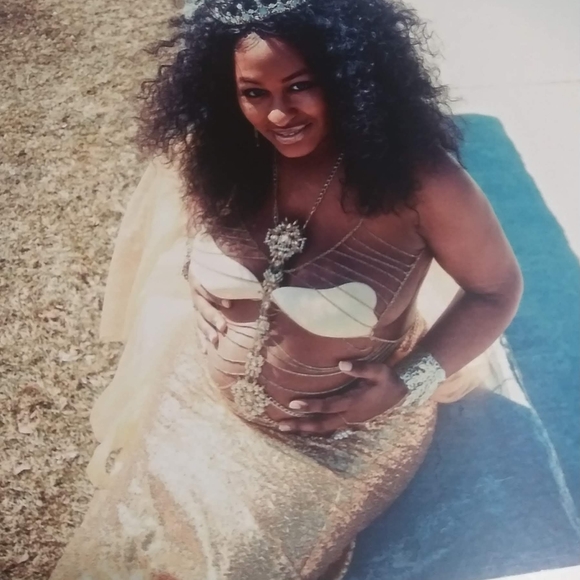 Skirt w. Tulle train - Picture 2 of 3